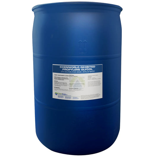 Our Chemworld Inhibited Propylene Glycol with the standard inhibitor will provide you all the protection you need.