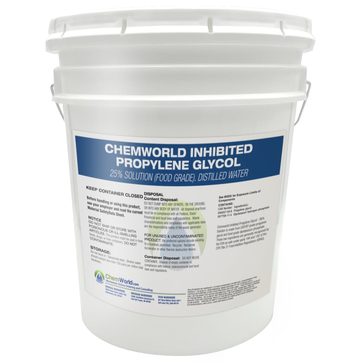We always suggest purchasing Propylene Glycol in concentrated form. It is the most economical way of purchasing Propylene Glycol.