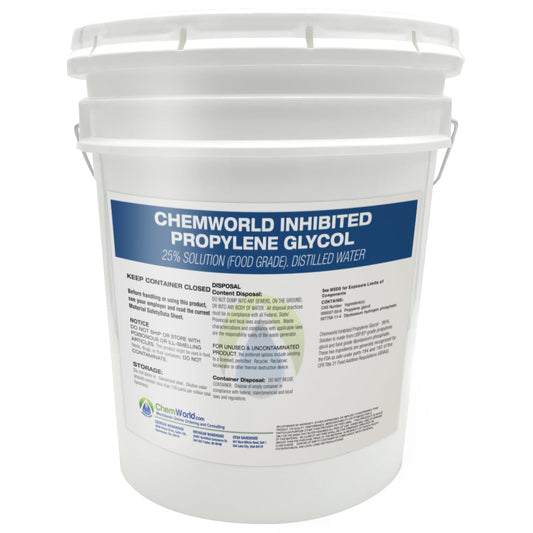 We always suggest purchasing Propylene Glycol in concentrated form. It is the most economical way of purchasing Propylene Glycol. 